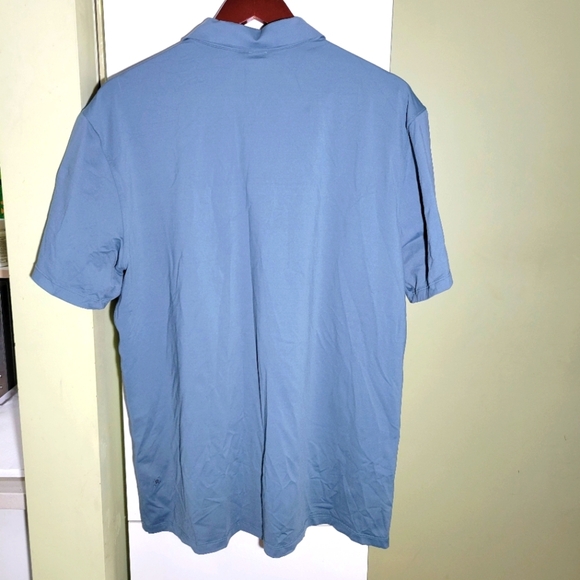 Lululemon metal vent tech polo golf jersey shirt collared blue large XL - Picture 2 of 4